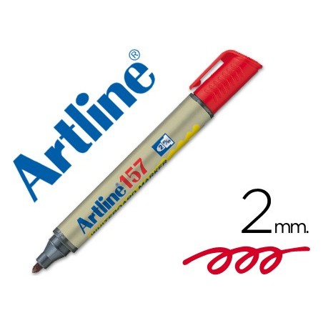 Rotulador artline pizarra ek 157 rojo punta redonda 2 mm