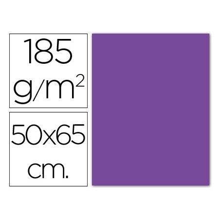 Cartulina guarro violeta 50x65 cm 185 gr