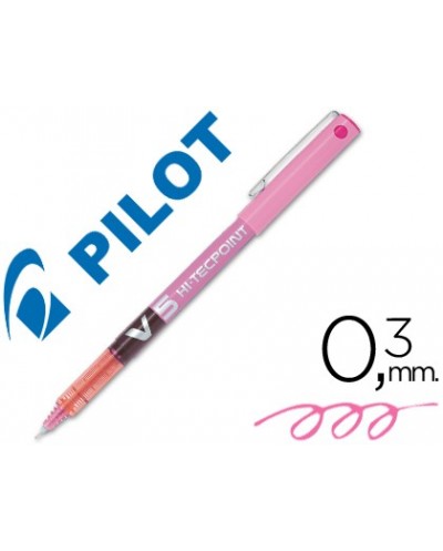 Rotulador pilot punta aguja v 5 rosa 05 mm