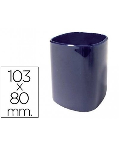 Cubilete portalapices 102 a plastico azul 103x80 mm
