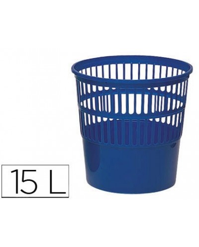Papelera plastico q connect medida 285x29 cm color azul