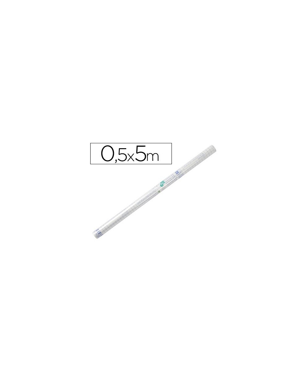 Rollo plastico adhesivo liderpapel 050x5 mt 50 mc forralibros removible