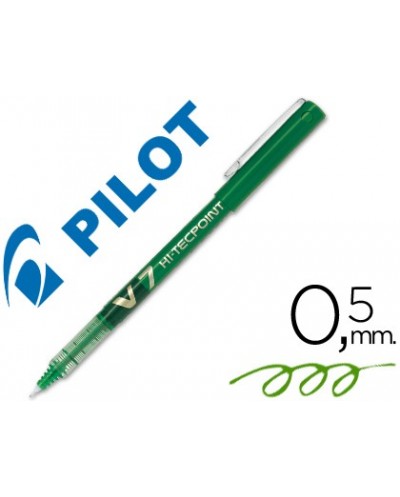 Rotulador pilot punta aguja v 7 verde 07 mm