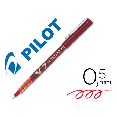 Rotulador pilot punta aguja v 7 rojo 07 mm