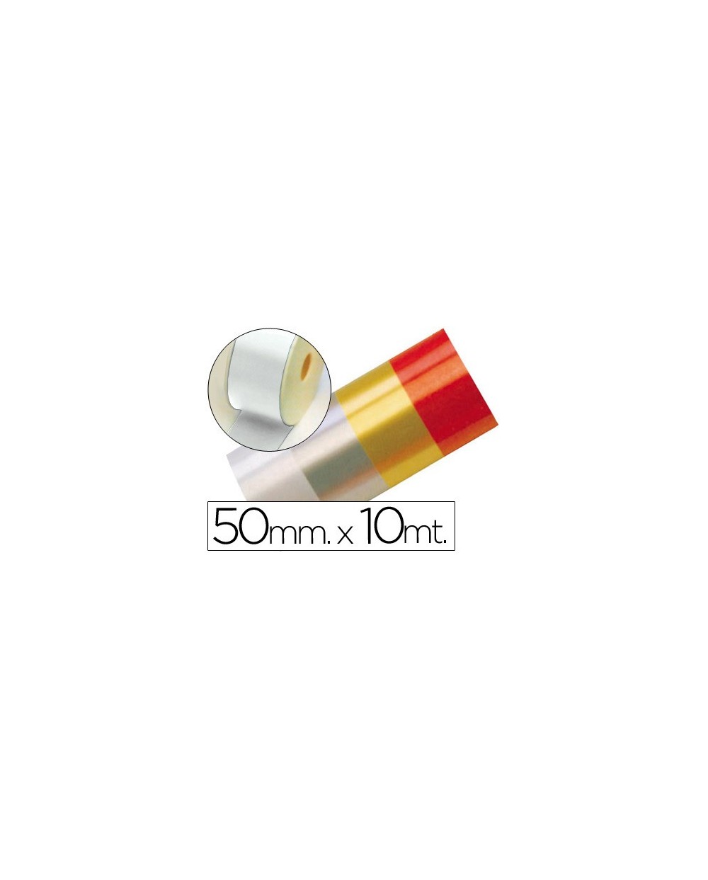 Cinta fantasia 10 mt x 50 mm blanco