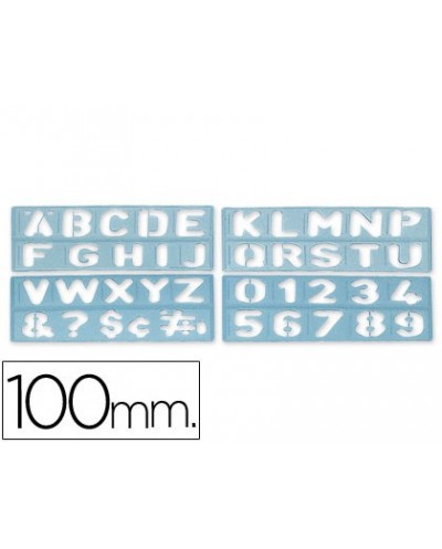 Plantilla rotulacion 1800 letras y numeros de 100 mm