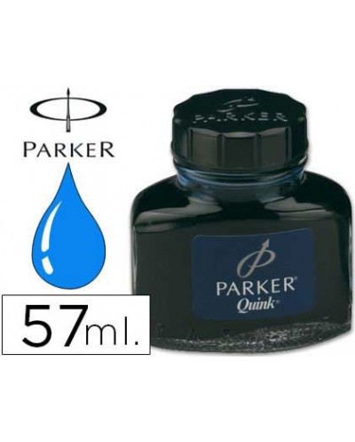 Tinta estilografica parker azul permanente frasco