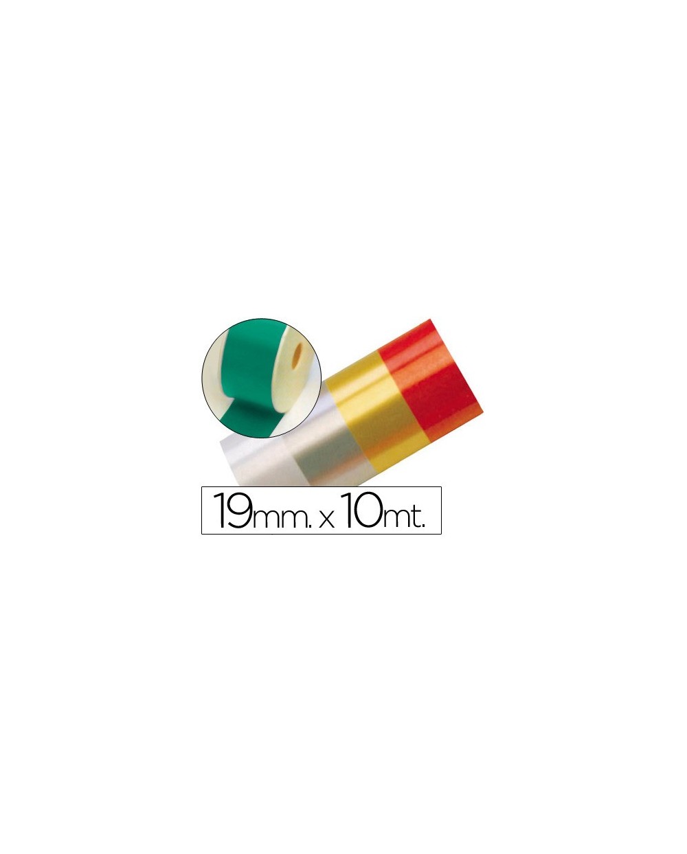 Cinta fantasia 10 mt x 19 mm verde