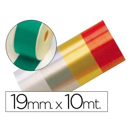 Cinta fantasia 10 mt x 19 mm verde