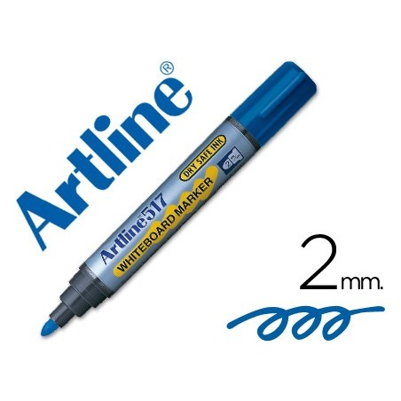 Rotulador artline pizarra ek 517 azul punta redonda 2 mm tinta de bajo olor
