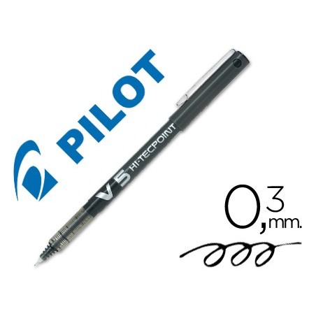 Rotulador pilot punta aguja v 5 negro 05 mm