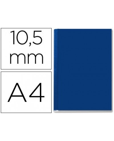 Tapa de encuadernacion channel rigida 35572 azul lomo b capacidad 71 105 hojas