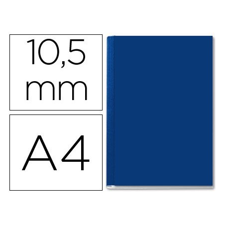 Tapa de encuadernacion channel rigida 35572 azul lomo b capacidad 71 105 hojas