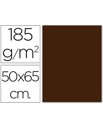 Cartulina guarro marron chocol 50x65 cm 185 gr
