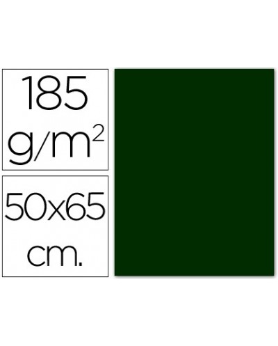 Cartulina guarro verde amazona 50x65 cm 185 gr