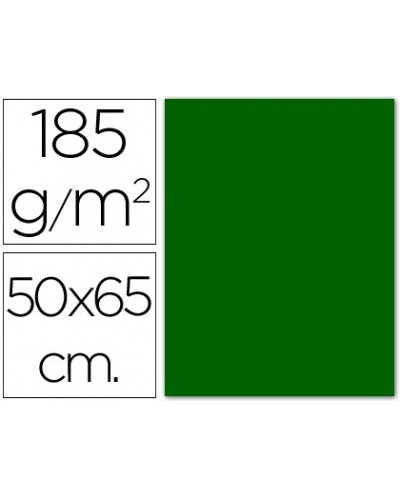 Cartulina guarro verde billar 50x65 cm 185 gr