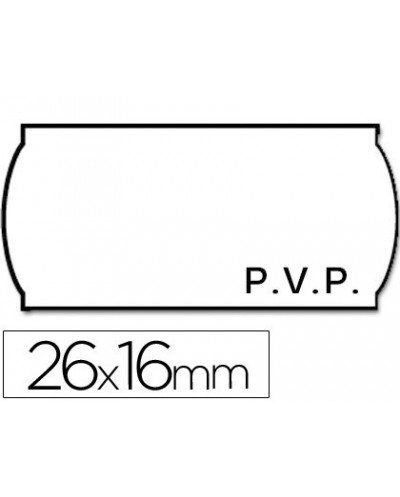 Etiquetas meto onduladas 26 x 16 mm pvp bl adh 2 rollo 1200 etiquetas troqueladas