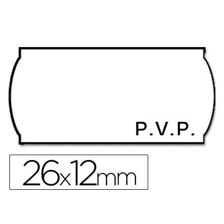 Etiquetas meto onduladas 26 x 12 mm pvp bl adh 2 rollo 1500 etiquetas troqueladas