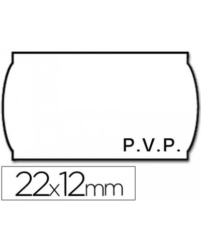 Etiquetas meto onduladas 22 x 12 mm pvp bl adh 2 rollo 1500 etiquetas