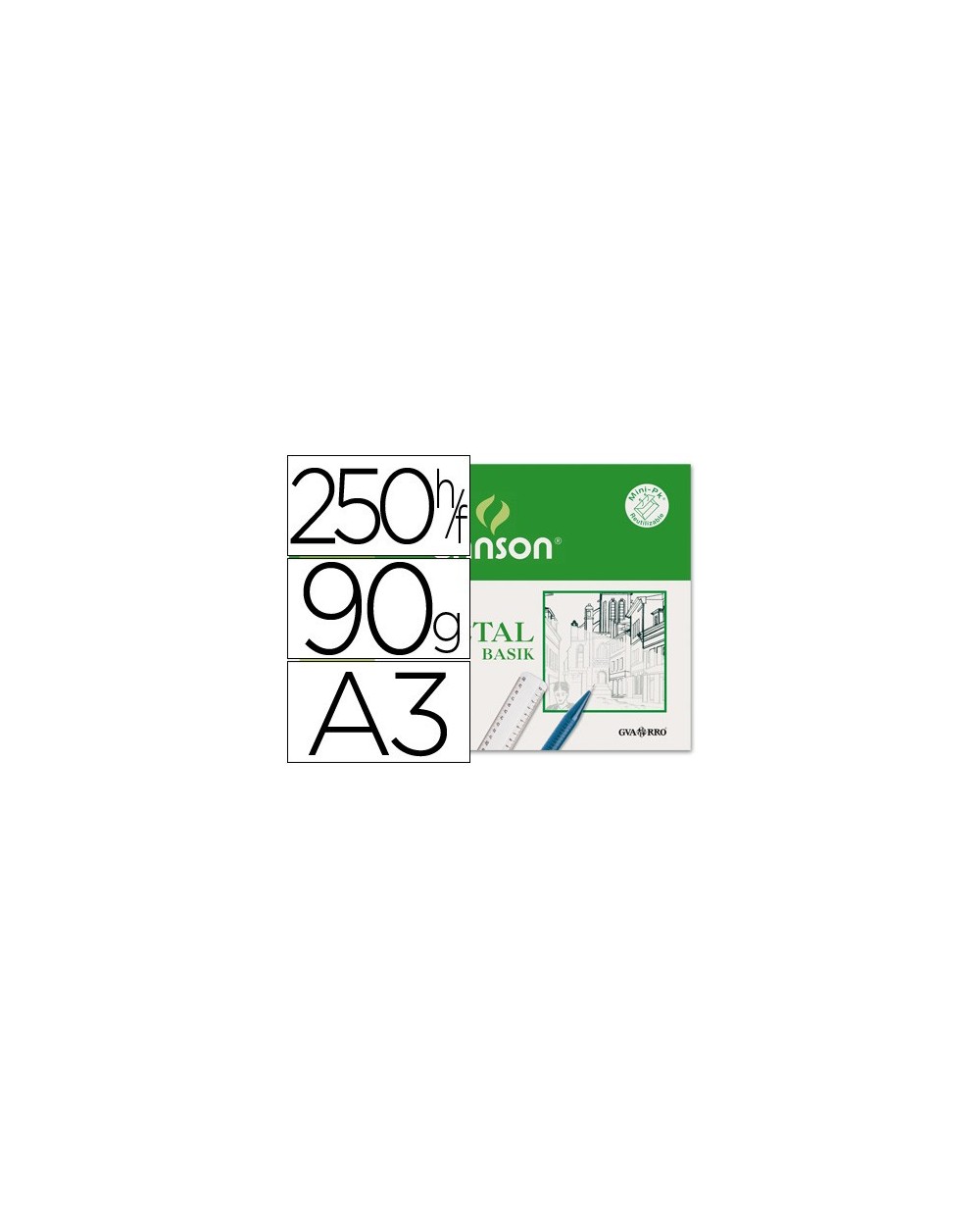 Papel vegetal guarro din a3 90 95 gr hoja