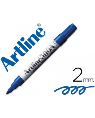 Rotulador artline pizarra ek 500 azul punta redonda 2 mm recargable