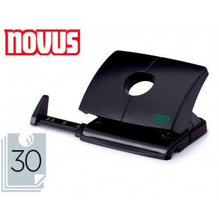 Taladrador novus b230 plastico abs reciclado capacidad 30 hojas color negro