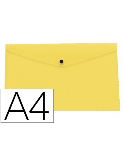 Carpeta liderpapel dossier broche polipropileno din a4 amarillo fluor opaco 50 hojas