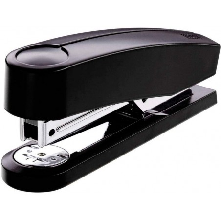 Grapadora novus b2 plastico abs reciclado capacidad 25 hojas usa grapas 24 6 y 26 6 color negro
