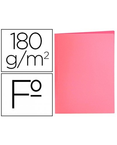 Subcarpeta liderpapel folio rosa pastel 180g m2