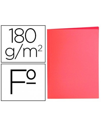 Subcarpeta liderpapel folio rojo pastel 180g m2