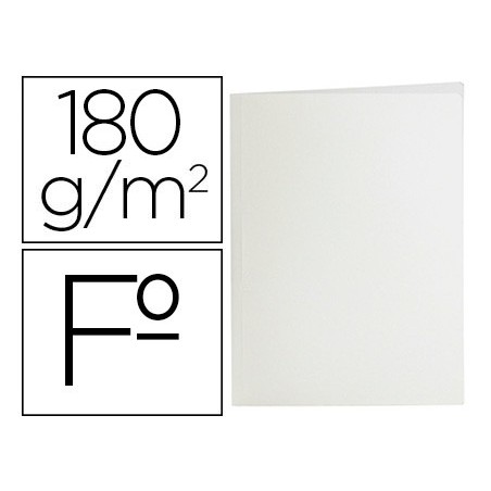 Subcarpeta liderpapel folio blanco 180g m2