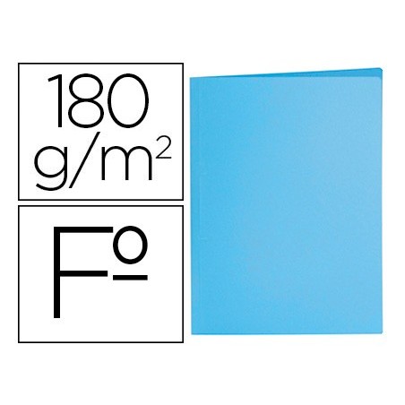 Subcarpeta liderpapel folio azul pastel 180g m2