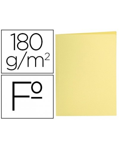 Subcarpeta liderpapel folio amarillo pastel 180g m2