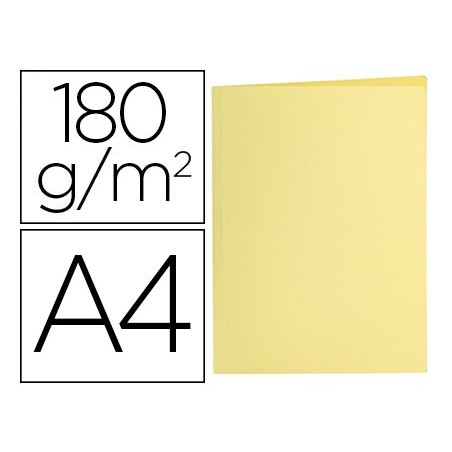 Subcarpeta liderpapel a4 amarillo pastel 180g m2