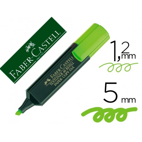 Rotulador faber fluorescente 48 63 verde