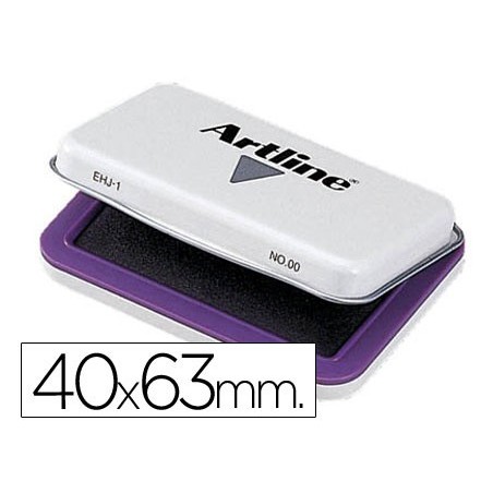 Tampon artline nº 00 violeta 40x63 mm