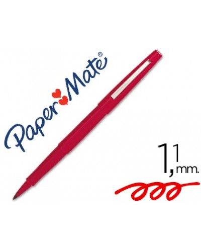 Rotulador paper mate flair original punta fibra 3102 1 rojo