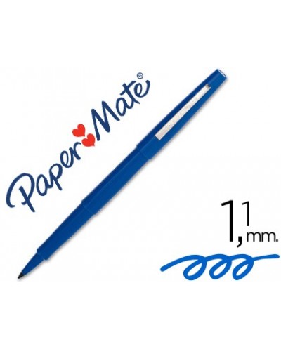 Rotulador paper mate flair original punta fibra 3103 1 azul