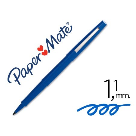 Rotulador paper mate flair original punta fibra 3103 1 azul