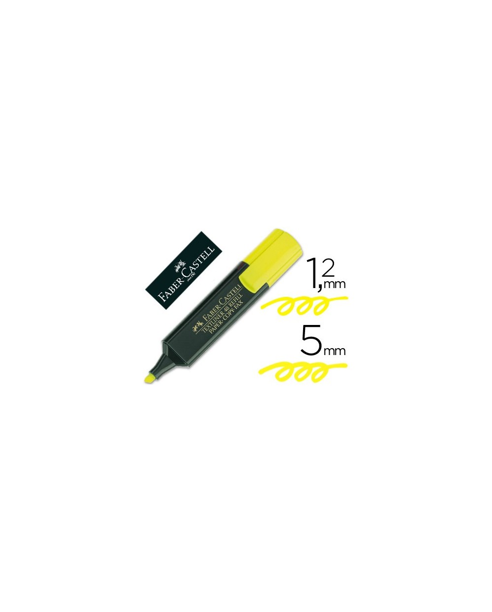 Rotulador faber fluorescente 48 07 amarillo