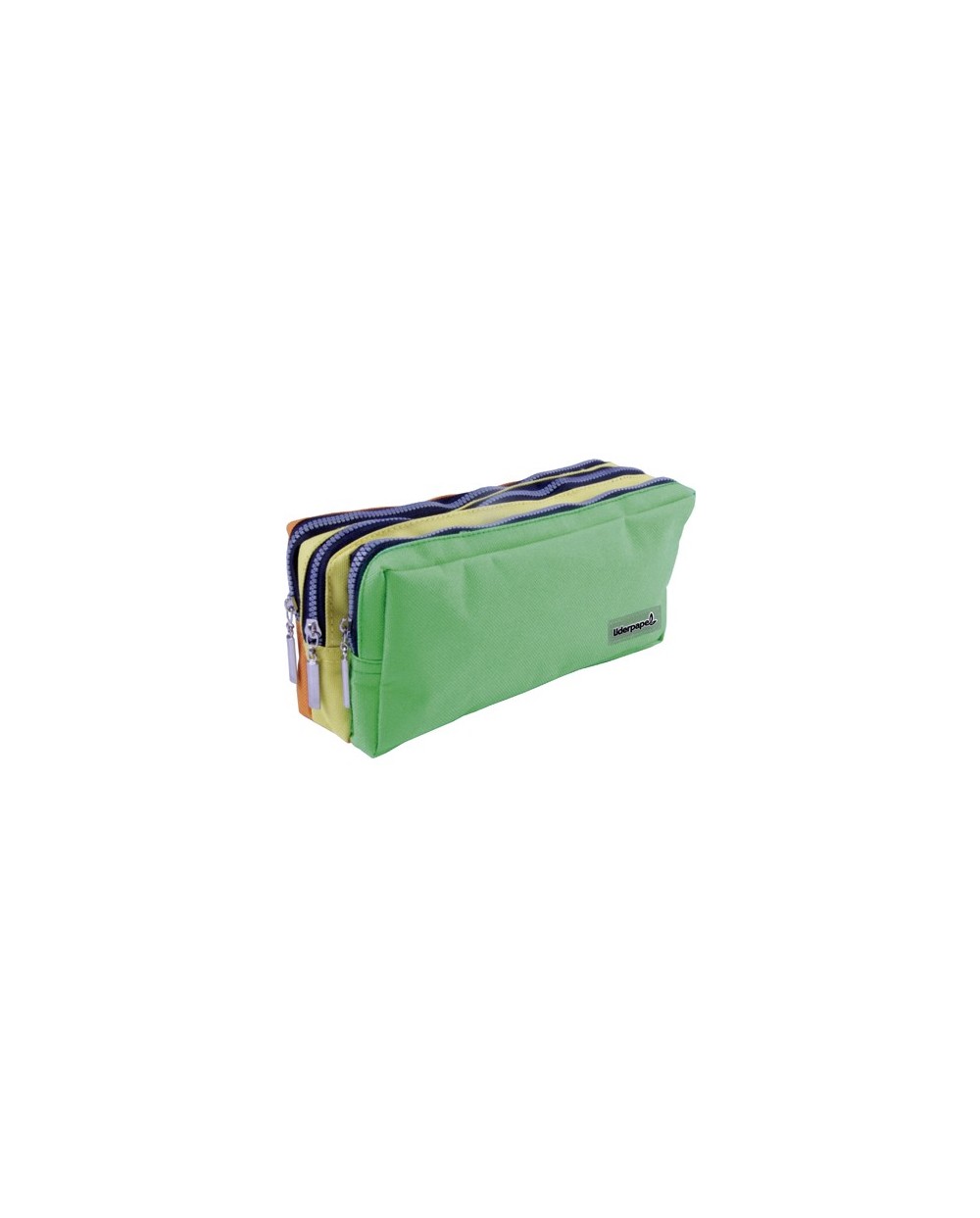 Bolso escolar liderpapel portatodo rectangular 3 bolsillos colores pasteles 195x70x80 mm