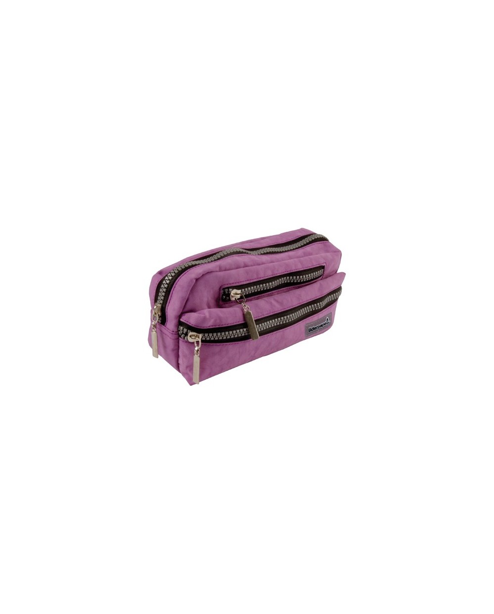 Bolso escolar liderpapel portatodo ovalado 3 bolsillos violeta pastel 195x40x100 mm