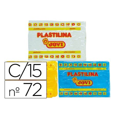 Plastilina jovi 72 surtida tamano grande caja de 15 unidades