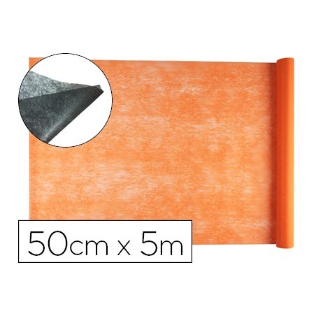 Tejido sin tejer liderpapel terileno 25 g m2 rollo de 5 mt naranja