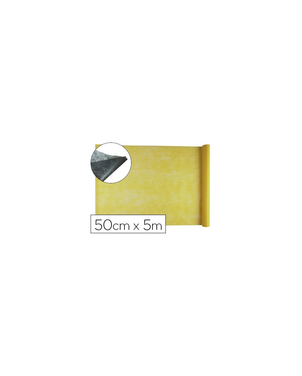 Tejido sin tejer liderpapel terileno 25 g m2 rollo de 5 mt amarillo