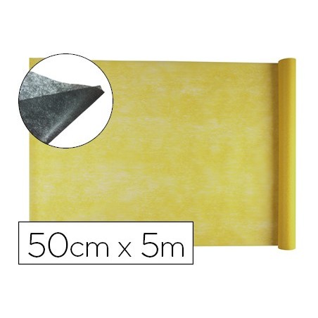 Tejido sin tejer liderpapel terileno 25 g m2 rollo de 5 mt amarillo