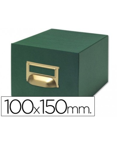 Fichero fichas tela verde 500 fichas n3 tamano 100x150 mm