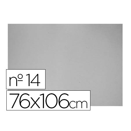 Carton gris nº 14 76x106 cm hoja