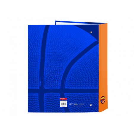 Carpeta safta carton folio 4 anillas mixtas 40 mm valencia basket club 270x60x330 mm