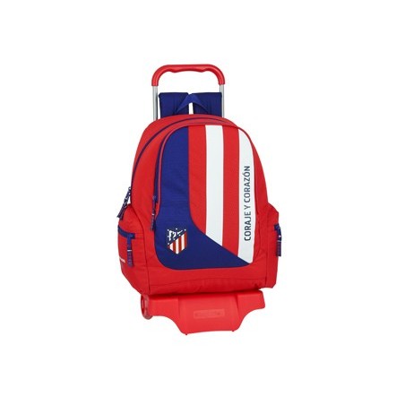 Cartera escolar con carro safta atco madrid neptuno 320x170x430 mm